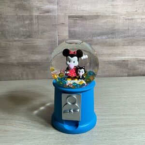 Disney Parks Go Minnie Mouse & Cat Gum Gumball Machine Snowglobe